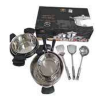 Juego de batería y tapa 15 piezas aluminio