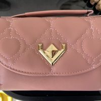 Cartera de mano con billetera: Negro, Rosa, Beige, Marrón, Verde, terracota 
