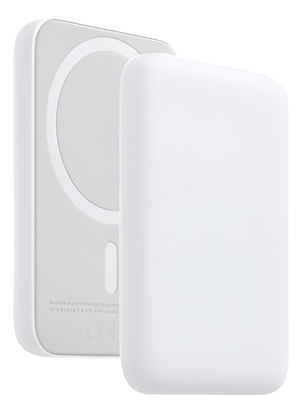 Power Bank Compatible Con iPhone - Banco De Batería Blanco - Imagen 3