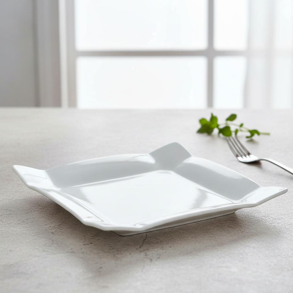 Plato De Loza Cerámica Blanca 32 Cm - Imagen 7