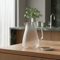 Jarra Para Bebidas Jugos Refrescos Con Tapa Diseño Calidad - Transparente