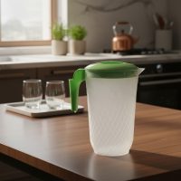 Jarra De Plástico Con Tapa 2 Litros Verde Claro